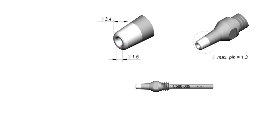 C560005 - Tip for DR560 desoldering iron